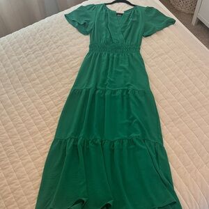 Chic Green Midi Dress